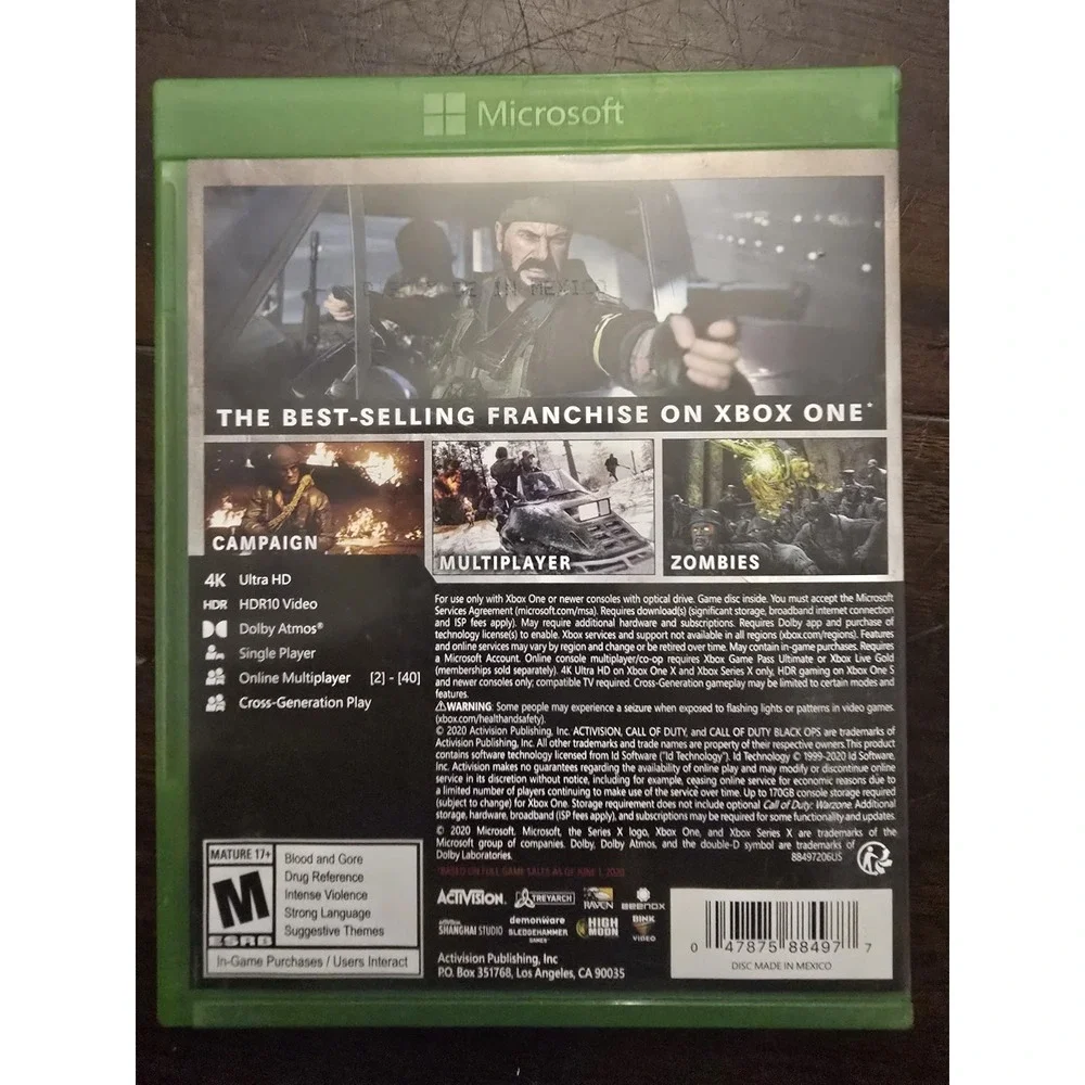 Xbox One Call Of Duty Black Ops Cold War‎